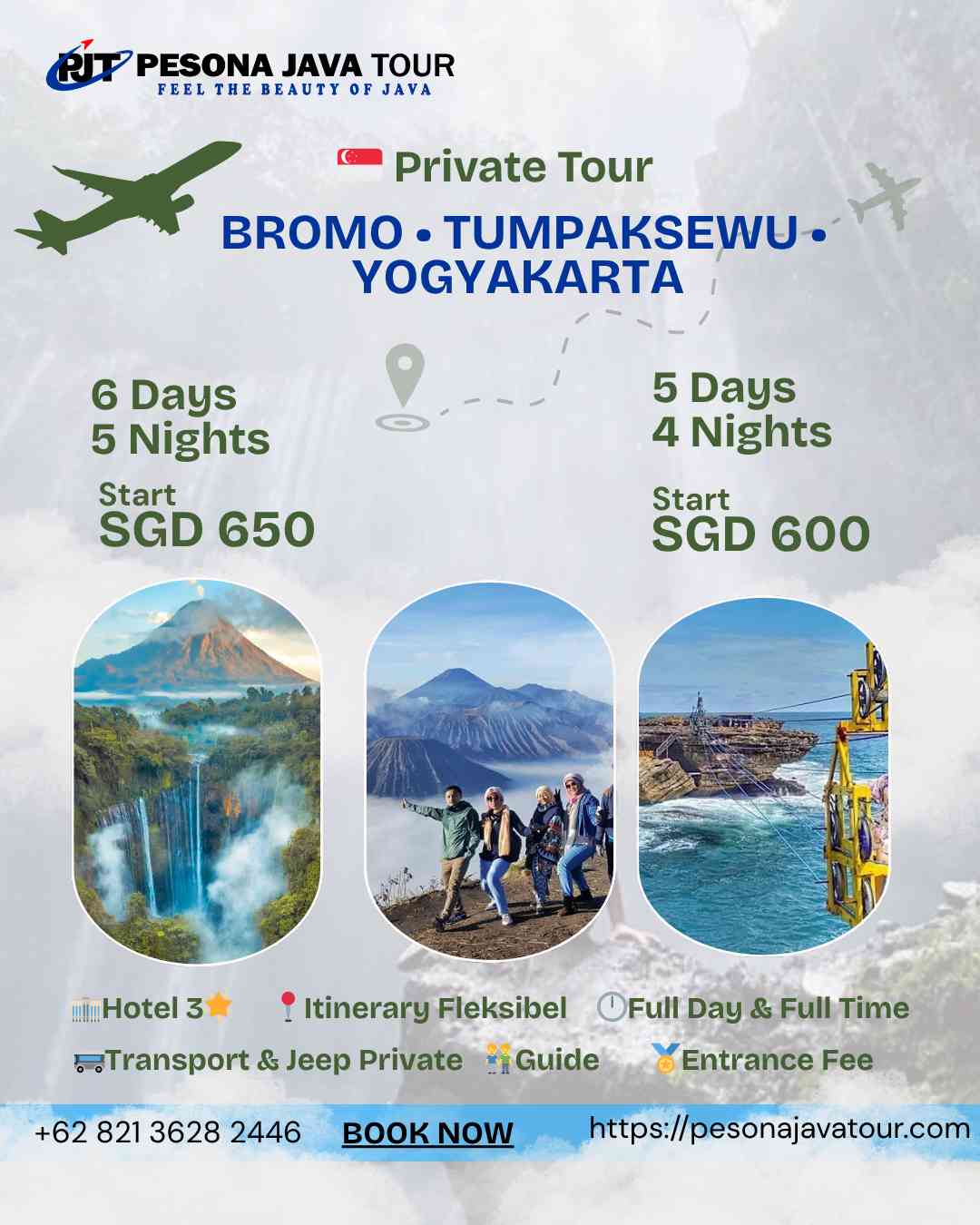 Bromo, Tumpak Sewu, Yogyakarta